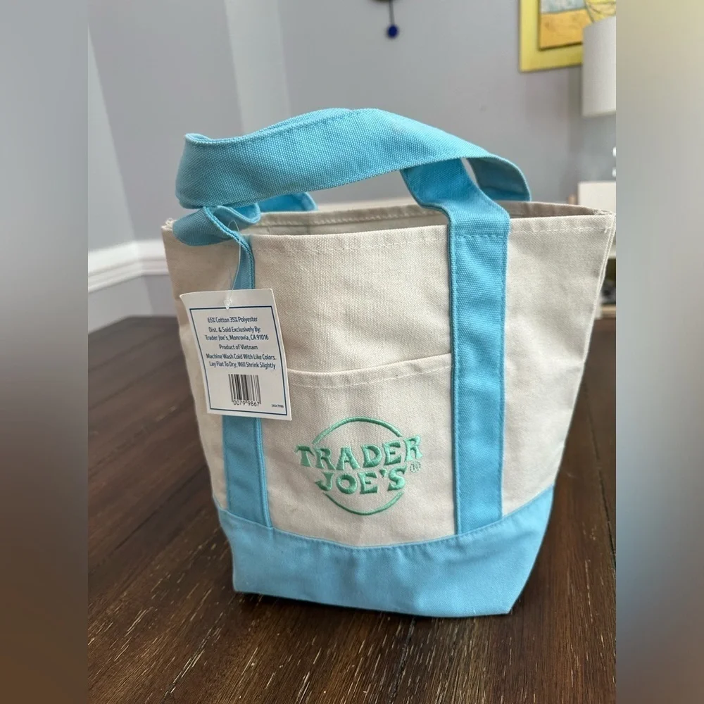 Trader Joe’s pastel tote bag